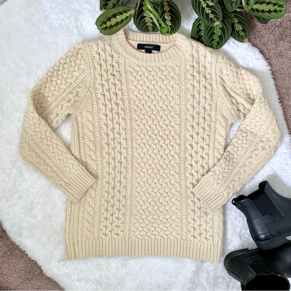 Forever 21 Chunky Cable Knit Sweater - Picture 3 of 8